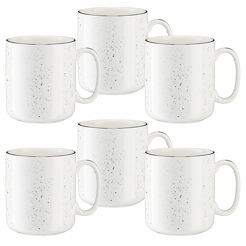 Zestaw kubków porcelanowych 380 ml 6 sztuk POLVERE