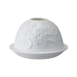 lampion tealight z białej porcelany