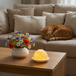 Lampion porcelanowy na tealight z wkładem LED 7,5 cm KOTY 2