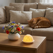 elegancki lampion na tealight z porcelany