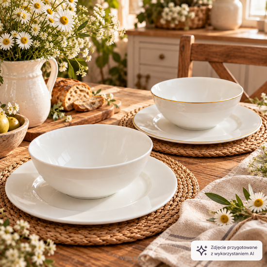 Elegancki ceramiczny zestaw śniadaniowy UNICO 68