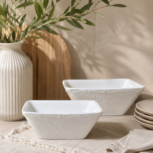 Komplet dwóch salaterek 23cm i 16cm porcelanowych z ornamentem UNICO 56