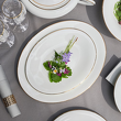 Serwis obiadowy porcelanowy na 12 osób NAOMI GOLD 22
