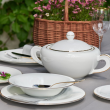 Serwis obiadowy porcelanowy na 12 osób NAOMI GOLD 18