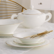 Serwis obiadowy porcelanowy na 12 osób NAOMI GOLD 6