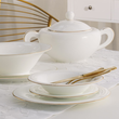 Serwis obiadowy porcelanowy na 12 osób NAOMI GOLD 6