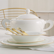 Serwis obiadowy porcelanowy na 12 osób NAOMI GOLD 4