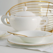 Serwis obiadowy porcelanowy na 12 osób NAOMI GOLD 2