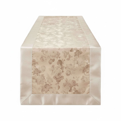 Bieżnik beżowy 45 x 160 cm żakardowy DORIS
