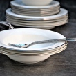 Talerz głęboki porcelanowy 23 cm PLUS PLATIN 2