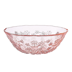 Salaterka szklana różowa 18 cm MURIEL