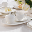 Nowoczesna cukiernica porcelanowa z filiżanką i półmiskiem Villa Italia