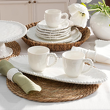 Nowoczesny półmisek porcelanowy biały do dań i przekąsek 