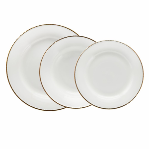 Serwis obiadowy porcelanowy Komplet talerzy na 6 osób CAMILLA