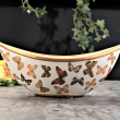 Talerz porcelanowy malowany złotem MARIPOSA 32 cm 6