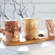 Kubek porcelanowy dekorowany 290 ml ORZECH ciemny 3