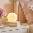Porcelanowa lampa stołowa okrągła 18 cm ażurowa MOONLIGHT 4