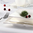 Talerz kwadratowy płytki 25x25 cm porcelanowy COMO PLATIN 6