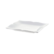 talerz kwadratowy z porcelany z platynową obwódką