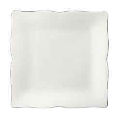 Talerz kwadratowy płytki 25x25 cm porcelanowy COMO PLATIN