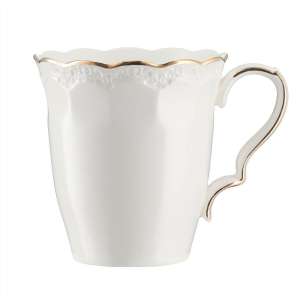 Kubek porcelanowy 300 ml RIVET ze złotem