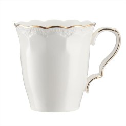 Kubek porcelanowy 300 ml RIVET ze złotem