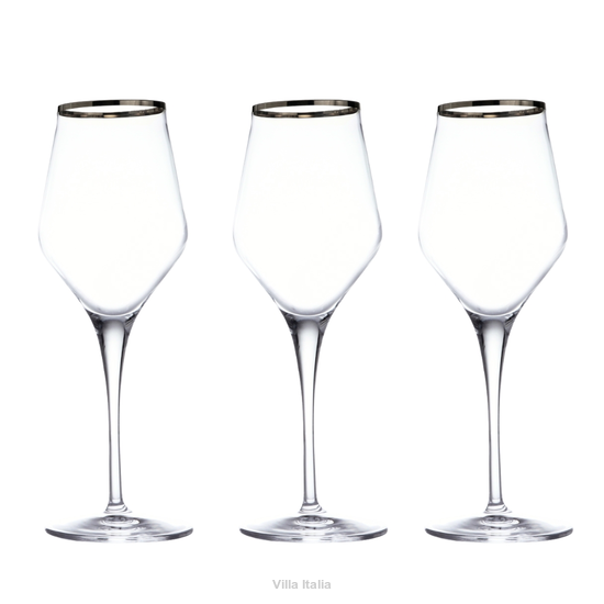 Kieliszki do białego wina 330 ml 6 sztuk CONTESSA Platino