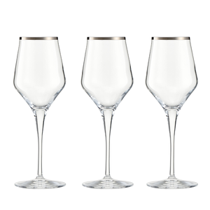 Kieliszki do białego wina 330 ml 6 sztuk CONTESSA Platino