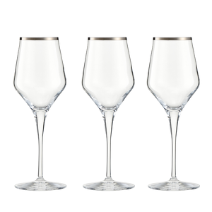 Kieliszki do białego wina 330 ml 6 sztuk CONTESSA Platino