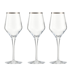 Kieliszki do białego wina 330 ml 6 sztuk CONTESSA Platino