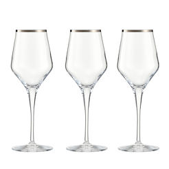 Kieliszki do białego wina 330 ml 6 sztuk CONTESSA Platino