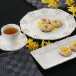 Serwis obiadowo kawowy na 12 osób porcelanowy LORETTA 12