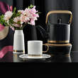 Dzbanek z podgrzewaczem porcelanowy 500 ml GAJA BLACK 5