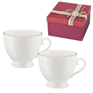 Zestaw kubków porcelanowych 450 ml BETTY w pudełku prezentowym
