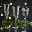 eleganckie kieliszki do wina i szampana
