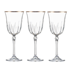 Kieliszki do wina czerwonego 6 sztuk LUDOVICA Gold