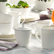 porcelanowy dzbanuszek do mleka z uchwytem, naczynia do kawy i herbaty