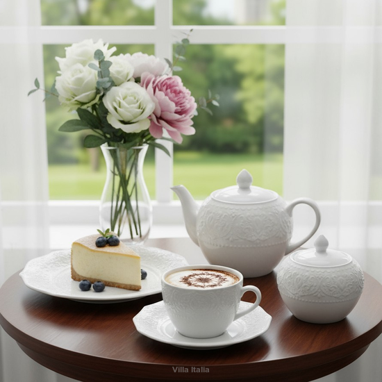 Serwis kawowy na 6 osób porcelanowy GLORIETTA Style