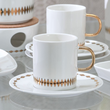 Komplet 6 filiżanek do kawy i herbaty porcelanowych 170 ml GAJA 4