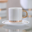 Komplet 6 filiżanek do kawy i herbaty porcelanowych 170 ml GAJA 3