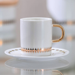 Komplet 6 filiżanek do kawy i herbaty porcelanowych 170 ml GAJA 3