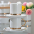 Komplet 6 filiżanek do kawy i herbaty porcelanowych 170 ml GAJA 5