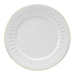 Talerz płytki porcelanowy złota linia 27 cm MESYNA GOLD
