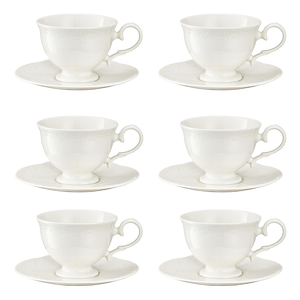 Komplet filiżanek do herbaty 240 ml 6 sztuk NIOBE
