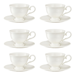 Komplet filiżanek do herbaty 240 ml 6 sztuk NIOBE