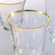 Zestaw kieliszków dla 6 osób 18 szt. złota linia LUDOVICA Gold 9