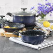 Zestaw garnków ceramicznych 6 elementów LADY BLUE 9