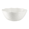elegancka salaterka porcelanowa biała z delikatnym reliefem