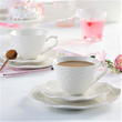 nowoczesna filiżanka porcelanowa do herbaty ze spodkiem