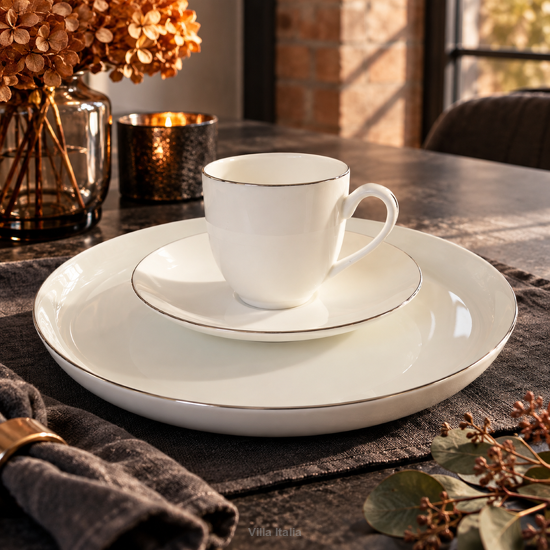 Zestaw porcelanowy do espresso dla 1 osoby – filiżanka i talerzyk 19 cm